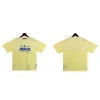 Palm Angels 'Paradise' Cotton T-shirt & Shorts Set Yellow