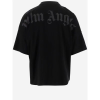 Palm Angels Oversize glittered logo cotton t-shirt