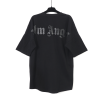 Palm Angels Oversize glittered logo cotton t-shirt