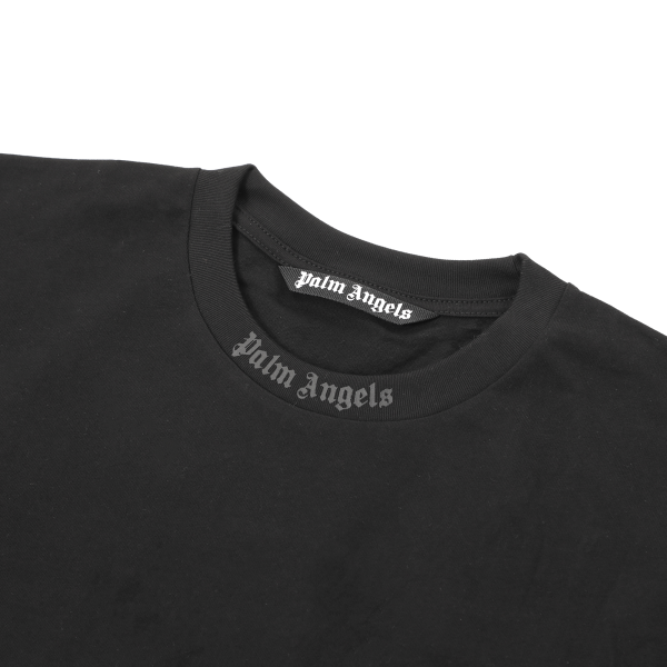 Palm Angels Oversize glittered logo cotton t-shirt