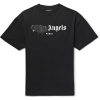 Palm Angels Paris Sprayed Logo T-Shirt 'Black/Black'