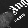 Palm Angels Paris Sprayed Logo T-Shirt 'Black/Black'