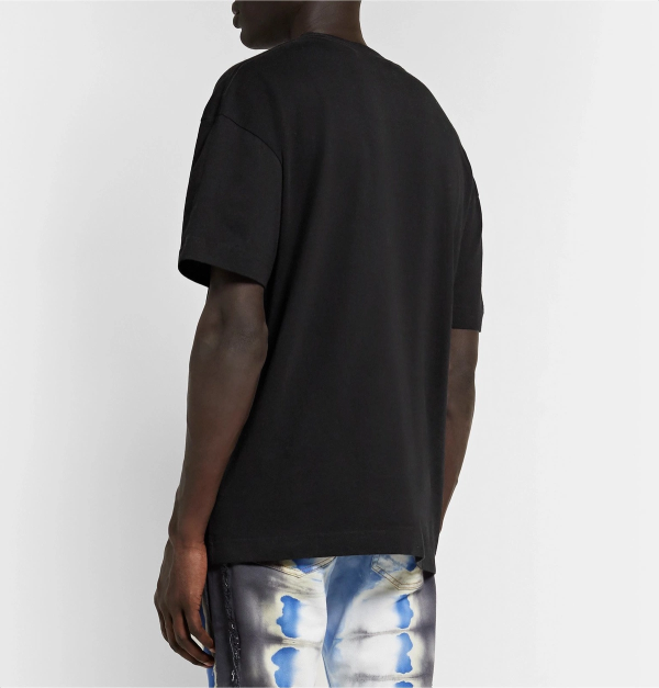 Palm Angels Paris Sprayed Logo T-Shirt 'Black/Black'