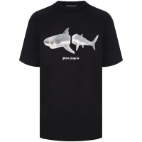 Palm Angels Shark T-Shirt Black/White