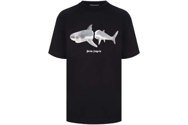 Palm Angels Shark T-Shirt Black/White