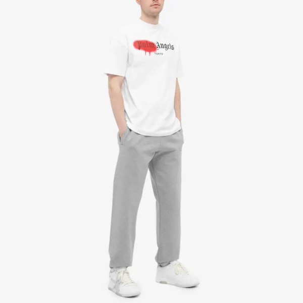 Palm Angels Tokyo Sprayed Logo T-shirt White