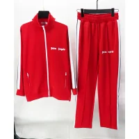 Palm Angels Zip-Up Classic Track Jacket & Pants Set Red Palm Angels Zip-Up Classic Track Jacket & Pants Set Red