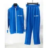 Palm Angels Zip-Up Classic Track Jacket & Pants Set Royal Blue Palm Angels Zip-Up Classic Track Jacket & Pants Set Royal Blue