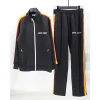 Palm Angels Zip-Up Striped Rainbow Classic Track Jacket & Pants Set Black Palm Angels Zip-Up Striped Rainbow Classic Track Jacket & Pants Set Black