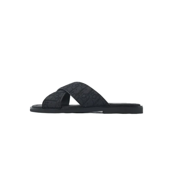 PK ?God Batch  Dior Alias Sandal Black Dior Oblique Jacquard
