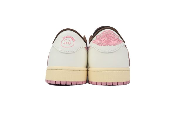 PK God Batch Air Jordan 1 Low Travis Scott Dark Pony Pink DZ4137-206
