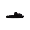 Balenciaga Furry Slides Black Label