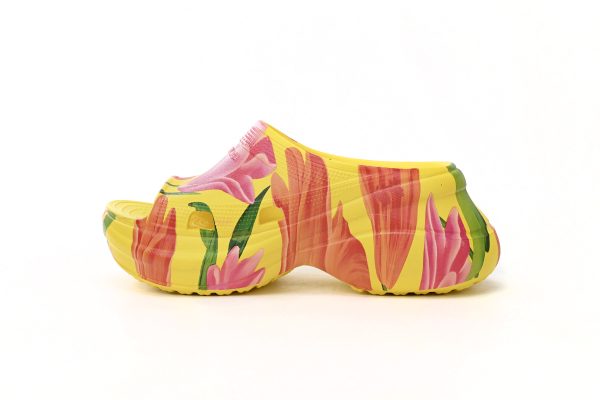 PK God Batch BALENCIAGA Pool Croc Watermark Yellow 677389 W1S8F 7053