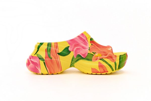 PK God Batch BALENCIAGA Pool Croc Watermark Yellow 677389 W1S8F 7053