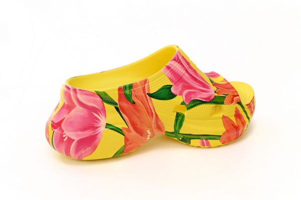 PK God Batch BALENCIAGA Pool Croc Watermark Yellow 677389 W1S8F 7053