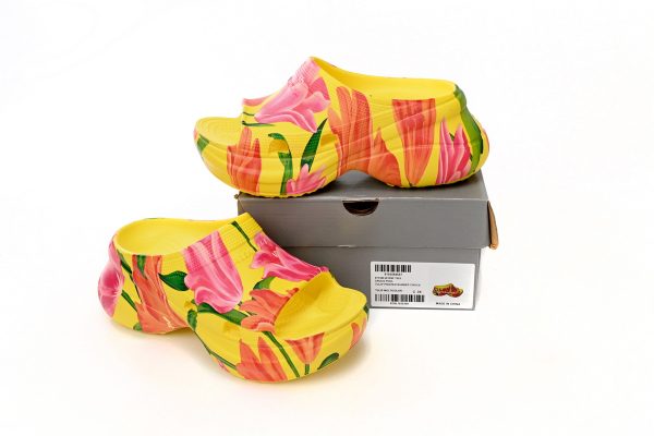 PK God Batch BALENCIAGA Pool Croc Watermark Yellow 677389 W1S8F 7053