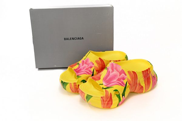 PK God Batch BALENCIAGA Pool Croc Watermark Yellow 677389 W1S8F 7053