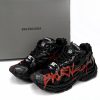 PK God Batch Balenciaga Runner Black And Red Characters 677402 W3RB1 0102