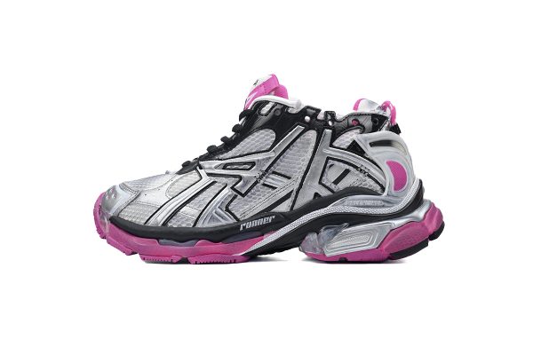 PK God Batch Balenciaga Runner Silver Red 677402 W3RB2 9155