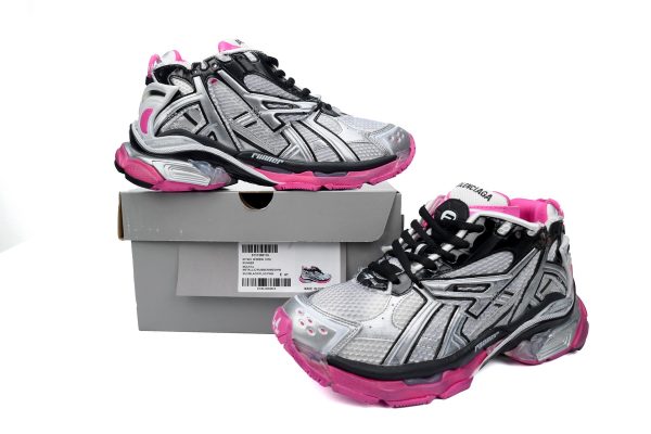 PK God Batch Balenciaga Runner Silver Red 677402 W3RB2 9155