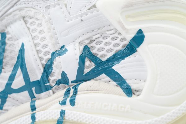 PK God Batch Balenciaga Runner Sneaker 'Graffiti - White Blue' 772774 W3RBQ 9040