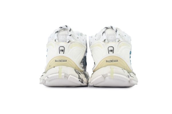 PK God Batch Balenciaga Runner Sneaker 'Graffiti - White Blue' 772774 W3RBQ 9040