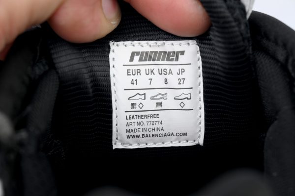 pk_god_batch_balenciaga_runner_sneaker__white_black__772774_w3rmu_9010_1C6FEA3B3051E PK God Batch Balenciaga Runner Sneaker 'White Black' 772774 W3RMU 9010