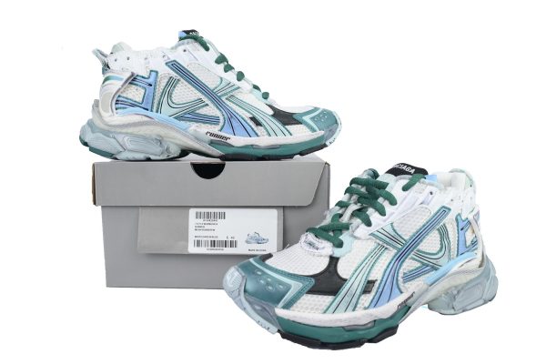 pk_god_batch_balenciaga_runner_sneaker__white_green_blue__772774_w3rmu_9034_1C6FE8B44511D PK God Batch Balenciaga Runner Sneaker 'White Green Blue' 772774 W3RMU 9034