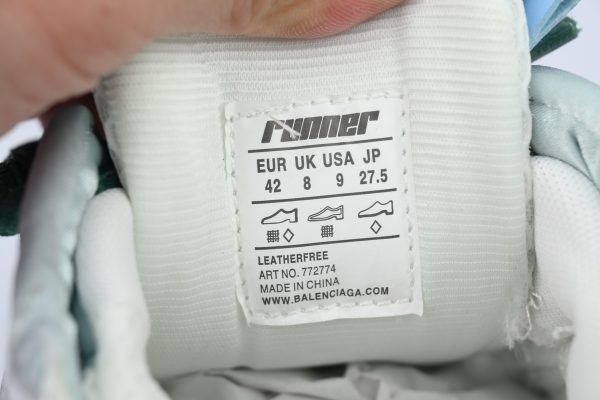 pk_god_batch_balenciaga_runner_sneaker__white_green_blue__772774_w3rmu_9034_1C6FE8B5C431E PK God Batch Balenciaga Runner Sneaker 'White Green Blue' 772774 W3RMU 9034