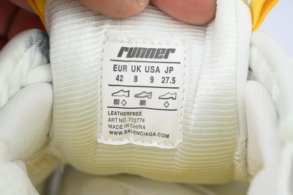 pk_god_batch_balenciaga_runner_sneaker__white_yellow__772767_w3rny_9170_1C6FE9C522E1D PK God Batch Balenciaga Runner Sneaker 'White Yellow' 772767 W3RNY 9170