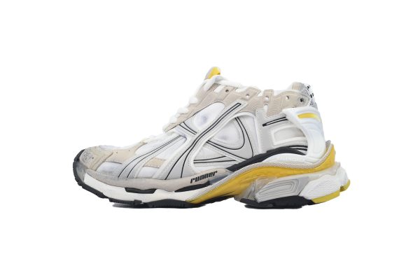 PK God Batch Balenciaga Runner Sneaker 'White Yellow' 772767 W3RNY 9170 PK God Batch Balenciaga Runner Sneaker 'White Yellow' 772767 W3RNY 9170
