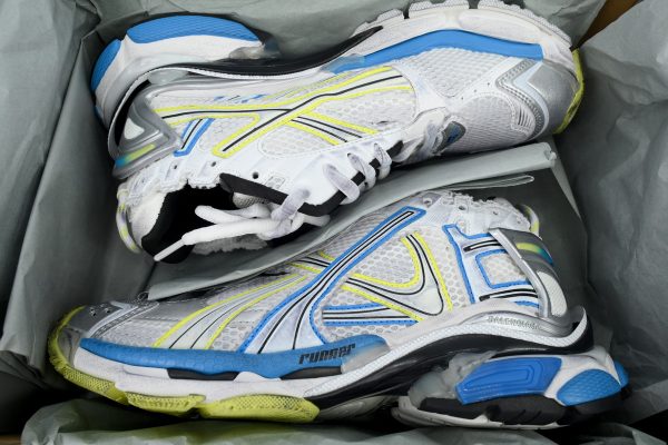 PK God Batch Balenciaga Runner Sneaker 'White Yellow Blue' 772774 W3RMU 9074