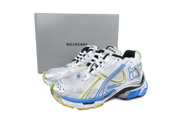 PK God Batch Balenciaga Runner Sneaker 'White Yellow Blue' 772774 W3RMU 9074