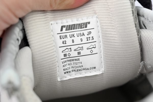 PK God Batch Balenciaga Runner Sneaker Grey 772774 W3RMU 2000