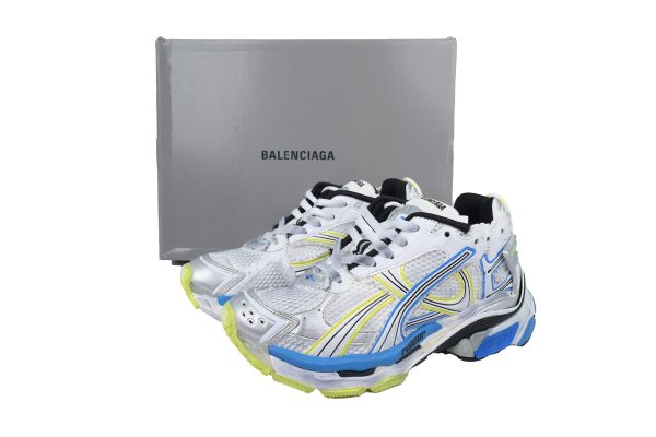 PK God Batch Balenciaga Runner Sneaker White Blue Yellow 772767 W3RNY 0213
