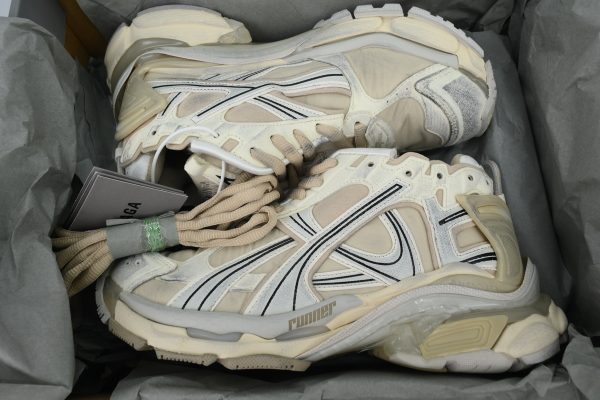 PK God Batch Balenciaga Runner Sneaker White Brown 772767 W3RNY 1205