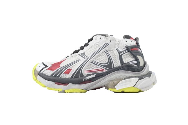 PK God Batch Balenciaga Runner Sneaker White Gray Black 772767 W3RNY 0509 PK God Batch Balenciaga Runner Sneaker White Gray Black 772767 W3RNY 0509