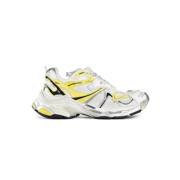 PK God Batch Balenciaga Runner Sneaker White Yellow 779066W3RXP9710
