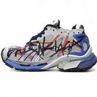PK God Batch Balenciaga Runner White And Blue Printing 677402 W3RB6 1264