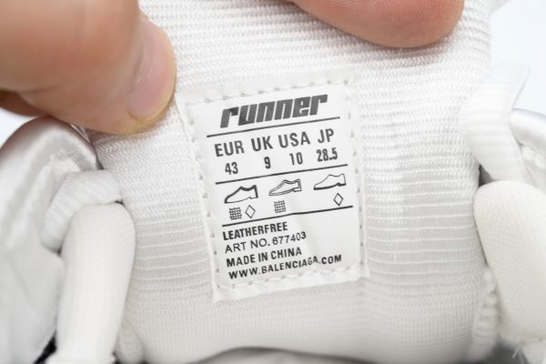 pk_god_batch_balenciaga_runner_white_black_gray_677402_w3rb2_9012_1AC5CAF843A13 PK God Batch Balenciaga Runner White Black Gray 677402 W3RB2 9012