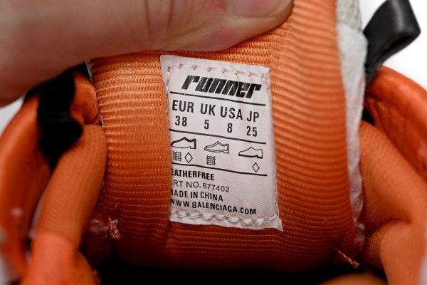 pk_god_batch_balenciaga_runner_white_orange_black_677402_w3rb7_9051_1C6F5FFE2621B PK God Batch Balenciaga Runner White Orange Black 677402 W3RB7 9051