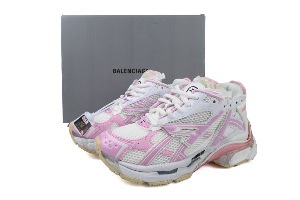 PK God Batch Balenciaga Runner White Pink 677403W3RB39059