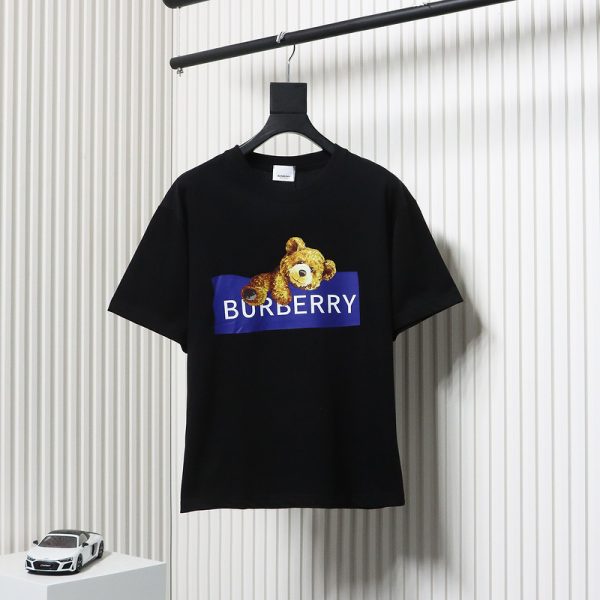 PK God Batch Burberry 24SS Bear Short Sleeve T-Shirt Black