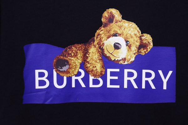PK God Batch Burberry 24SS Bear Short Sleeve T-Shirt Black