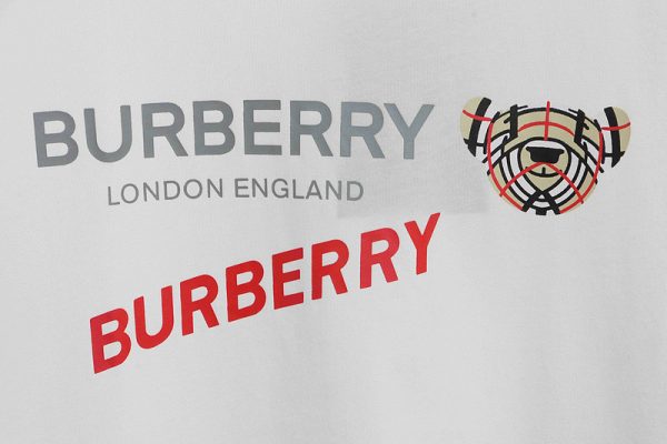 PK God Batch Burberry bear print short sleeves