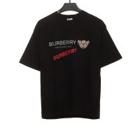 PK God Batch Burberry bear print short sleeves black
