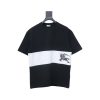 PK God Batch Burberry Black and white striped horse print short sleeves PK God Batch Burberry Black and white striped horse print short sleeves