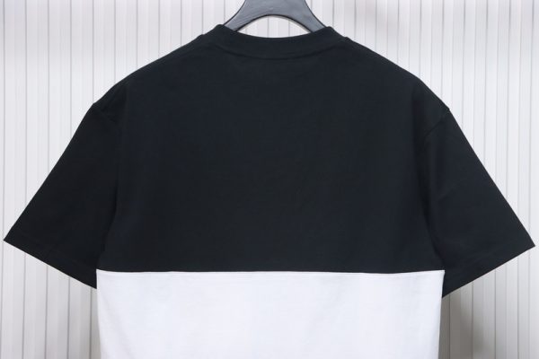 pk_god_batch_burberry_black_and_white_striped_horse_print_short_sleeves_1C1FF9A7BDC14 PK God Batch Burberry Black and white striped horse print short sleeves