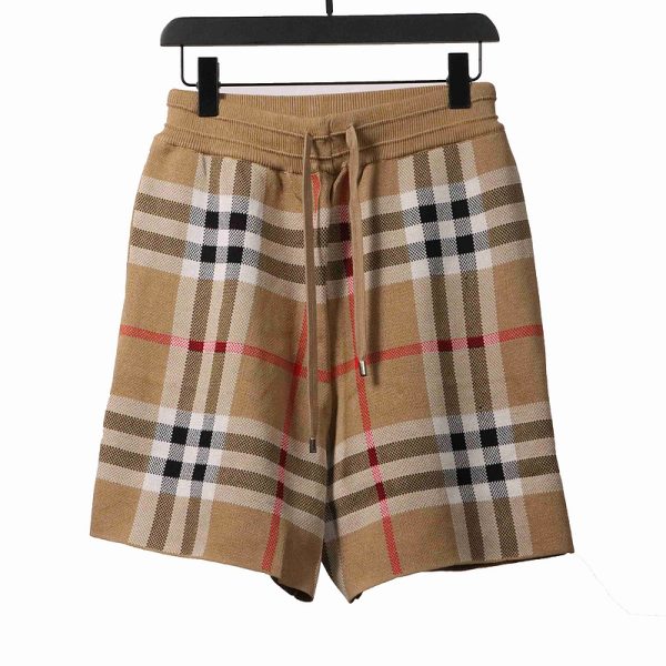 PK God Batch Burberry Classic Check Knit Shorts Red Stripe PK God Batch Burberry Classic Check Knit Shorts Red Stripe