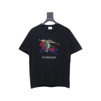 PK God Batch Burberry Colorful knight horse logo print short sleeves